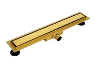 Odpływy liniowe - Balneo Odpływ liniowy DUPLEX Brass/Gold/Złoty 800mm NEXT - Virgin/Tile - miniaturka - grafika 1