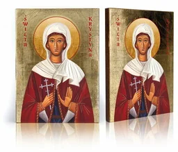 Ikona religijna Święta Krystyna - Ikony i obrazy sakralne - miniaturka - grafika 1