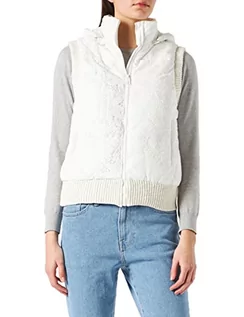 Kurtki damskie - Desigual Kurtka damska Padded_New Bern Quilted Jacket, biały, S - grafika 1