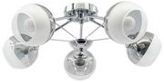 Lampy sufitowe - MLAMP Loftowa LAMPA sufitowa ELM1018/5 8C MLAMP metalowa OPRAWA szklane kule chrom ELM1018/5 8C - miniaturka - grafika 1