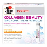 Włosy, skóra, paznokcie - Doppelherz System Kollagen Beauty, smak pomarańcza i marakuja, 25 ml x 30 ampułek - miniaturka - grafika 1