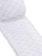 Rajstopy - Rajstopy dziewczęce żakardowe z bawełny organicznej białe 56-62 - miniaturka - grafika 1