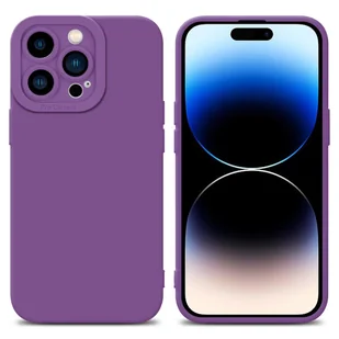 Pokrowiec Etui Do Apple iPhone 14 PRO MAX w FLUID MATOWY FIOLET TPU Silikonowe Obudowa Ochronny Case Cover Cadorabo - Etui i futerały do telefonów - miniaturka - grafika 1