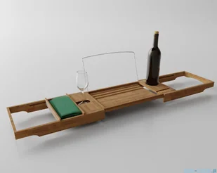 The North Bath półka bambusowa uniwersalna na wannę BBS-01 | - Wanny z hydromasażem - miniaturka - grafika 4