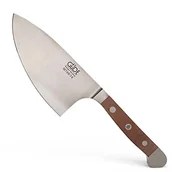 Noże - Güde Nóż do ziół  Shark, kuty, seria dąb Alpha, podwójna łezka, uchwyt drewno orzechowe W749/14 - miniaturka - grafika 1