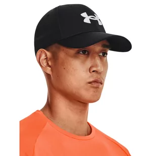 Czapka z daszkiem Under Armour Men's UA Blitzing Adj 1376701-001 Black/White - Czapki męskie - miniaturka - grafika 1