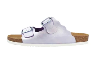 Dr. Brinkmann klapki damskie falisty brzeg metaliczny połysk masy perłowej 700341, rozmiar:42 EU, kolor:Fioletowy - Klapki i japonki damskie Dr. Brinkmann klapki damskie falisty brzeg metaliczny połysk masy perłowej 700341, rozmiar:42 EU, kolor:Fioletowy - Klapki i japonki damskie - miniaturka - grafika 1