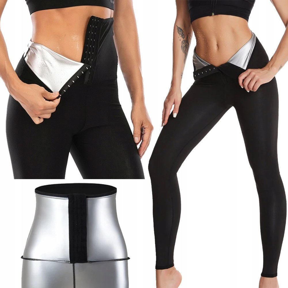 Legginsy Modelujące Spodnie Odchudzające Termiczne 2Xl/3Xl