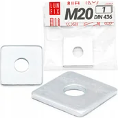 Śruby i nakrętki - Podkładka kwadratowa M20 stalowa ocynk ocynkowana DIN 436 60x60x5mm 1szt. - miniaturka - grafika 1