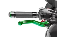 Części motocyklowe - Puig 180 VR 2.0 Krótka dźwignia hamulca z przełącznikiem czerwonym, zielona - miniaturka - grafika 1