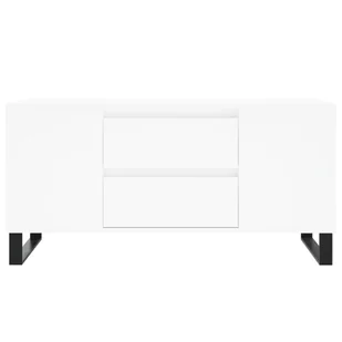 Stolik kawowy, biały, 102x44,5x50 cm, materiał drewnopochodny  Lumarko! - Ławy i stoliki kawowe - miniaturka - grafika 6