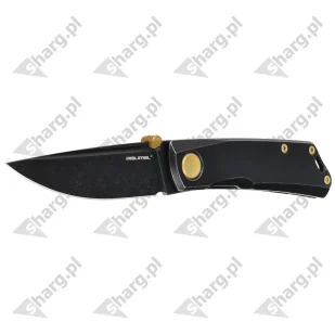 Nóż składany Real Steel Luna Boost Blackout Black Titanium, Blackwashed N690 by Poltergeist Works (7072) - Noże - miniaturka - grafika 2