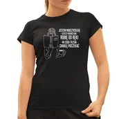 Koszulki i topy damskie - Jestem nauczycielką - rzeczy niemożliwe robię od ręki, na cuda trzeba chwilę poczekać - damska koszulka na prezent - miniaturka - grafika 1