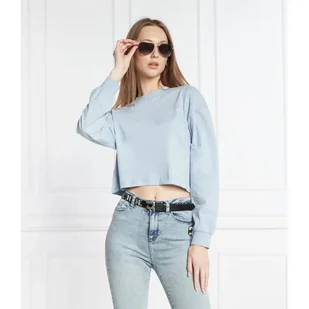 Karl Lagerfeld Bluza signature Cropped Fit - Bluzy damskie - miniaturka - grafika 1