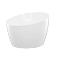 Pojemniki łazienkowe - Pojemnik kosmetyczny Pop biały - miniaturka - grafika 1