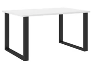 Stoły - Stół do jadalni loftowy Imperial 138x90 Biały - miniaturka - grafika 1
