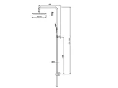 Zestawy prysznicowe - Vedo Desso Black natryskowy czarny mat VBD4077CZ - miniaturka - grafika 1