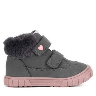 Trzewiki Nelli Blu AVO-505-076 Szary - Buty dla dziewczynek - miniaturka - grafika 1