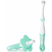 Szczoteczki do zębów dla dzieci - BRUSH-BABY BRUSHBABY FirstBrush i TeetherSet zestaw na ząbkowanie dla dzieci wieku 0-18 miesięcy P1963 - miniaturka - grafika 1