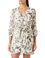 Sukienki - Pinko Damska sukienka Accidious Crepe De Chine na co dzień, Dz5_masło/czarny, 46 - miniaturka - grafika 1