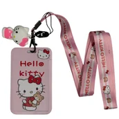 Breloki - Identyfikator Na Karte Na Dokument Holder Różowy Hello Kitty Brelok - miniaturka - grafika 1