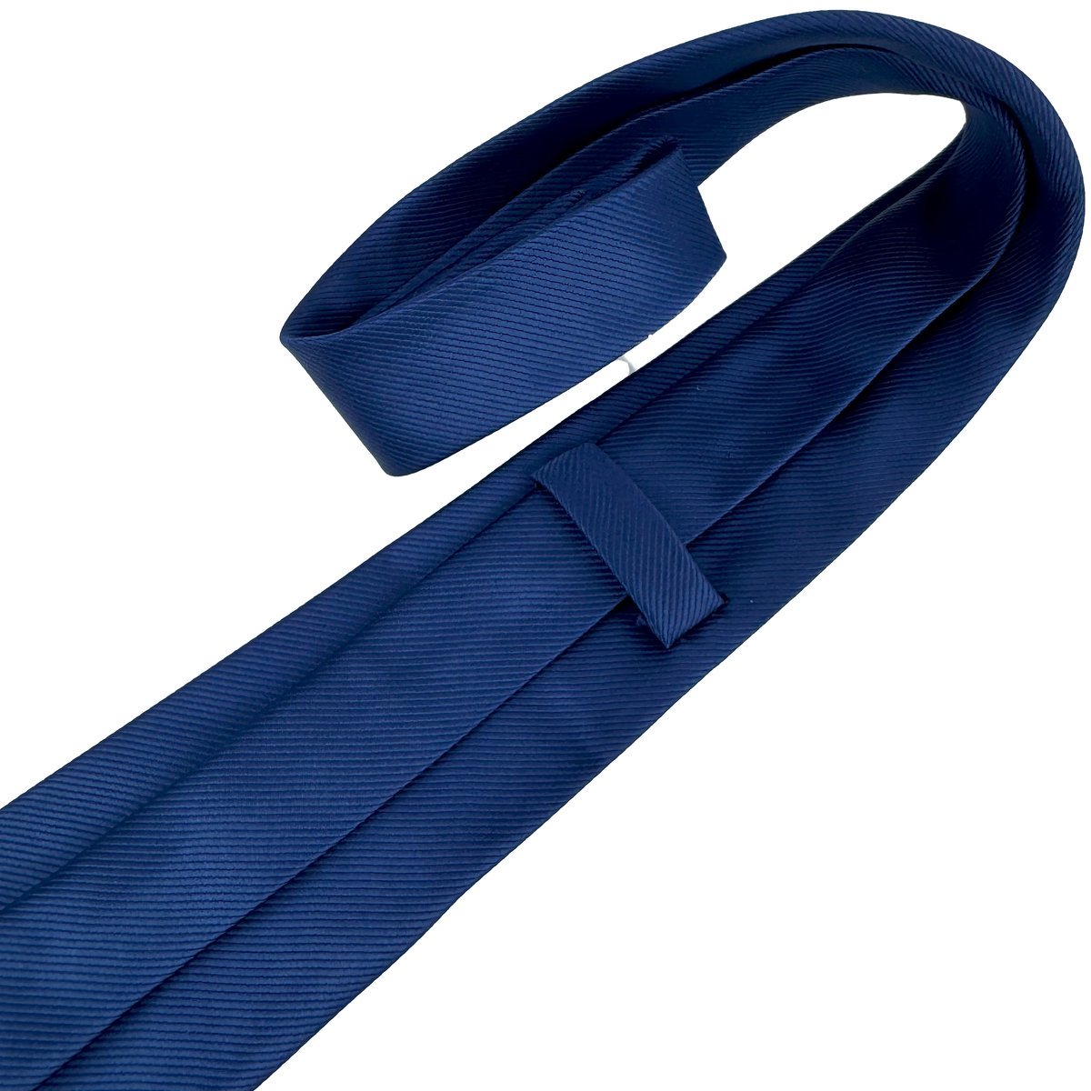 Elegancki krawat męski klasyczny niebieski gładki lekko błyszczący modny