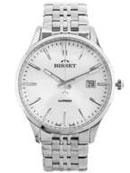Zegarki męskie - ZEGAREK MĘSKI BISSET BSDF383 (zb094a) - SZAFIROWE SZKŁO - miniaturka - grafika 1