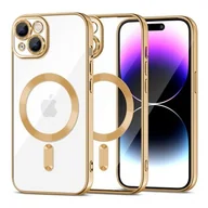 Etui i futerały do telefonów - Tech-Protect MagShine Magsafe do iPhone 15 gold - miniaturka - grafika 1