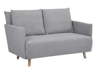 Sofy i kanapy - Signal Dwuosobowa sofa rozkładana szara SOFA WILLY na drewnianych nogach - miniaturka - grafika 1