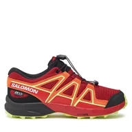 Buty trekkingowe dziecięce - Trekkingi Salomon Speedcross Waterproof L47565900 Czerwony - miniaturka - grafika 1