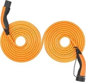 Ładowarki do samochodów elektrycznych - Samozwijający się kabel do ładowania Typu 2, do 22 kW, 7 m, pomarańczowy - miniaturka - grafika 1