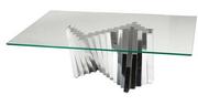Ławy i stoliki kawowe - Geometryczny stolik kawowy 130 x 43 cm VCT2056C - miniaturka - grafika 1