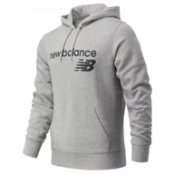 Bluzy sportowe męskie - Bluza na co dzień męska NEW BALANCE z kapturem - miniaturka - grafika 1