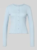 Swetry damskie - Kardigan o kroju slim fit z mieszanki bawełny i wiskozy model ‘MARIE’ - miniaturka - grafika 1