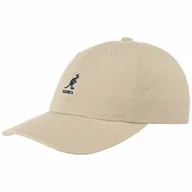 Czapki i chusty sportowe męskie - Czapka Bejsbolówka Washed Dad Hat by Kangol, khaki, One Size - miniaturka - grafika 1