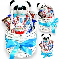 Zestawy upominkowe - Zestaw prezentowy Koszyku ze słodyczami na Urodziny Prezent na Święta - miniaturka - grafika 1