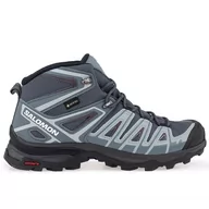 Buty trekkingowe damskie - Buty Salomon X Ultra Pioneer Mid L47170500 - niebieskie - miniaturka - grafika 1