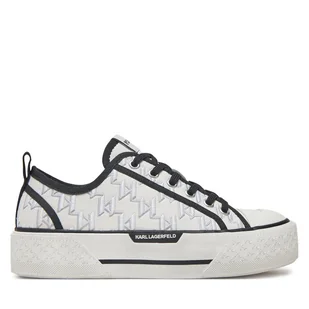 Trampki KARL LAGERFELD Kampus Max III KL60615 Biały - Trampki damskie - miniaturka - grafika 1