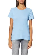 Koszulki i topy damskie - Wrangler Damska koszulka Slim Stripe, Marina Blue, M - miniaturka - grafika 1