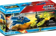Klocki - Playmobil City Action 70780 Policyjny odrzutowiec: Pościg za dronem, od 5 lat 70780 - miniaturka - grafika 1