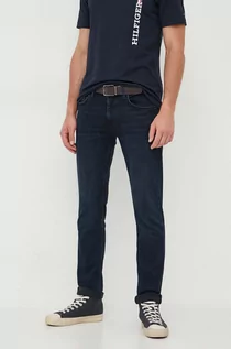 Spodnie męskie - Pepe Jeans jeansy HATCH męskie kolor granatowy - grafika 1