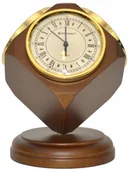 Stacje pogodowe - Drewniany zegar stacja pogody Brenner PW980 orzech 12x17 cm - miniaturka - grafika 1