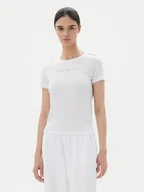 Koszulki i topy damskie - EA7 Emporio Armani T-Shirt 7W000274 AF12945 U0002 Biały Slim Fit - miniaturka - grafika 1