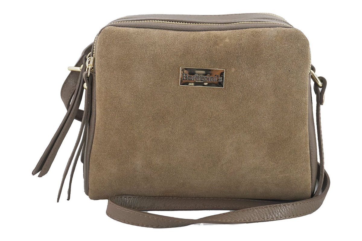 Torebka listonoszka skórzana - Beżowa ciemna