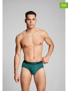 Puma Slipy (2 pary) w kolorze czarno-zielonym - Majtki męskie - miniaturka - grafika 1