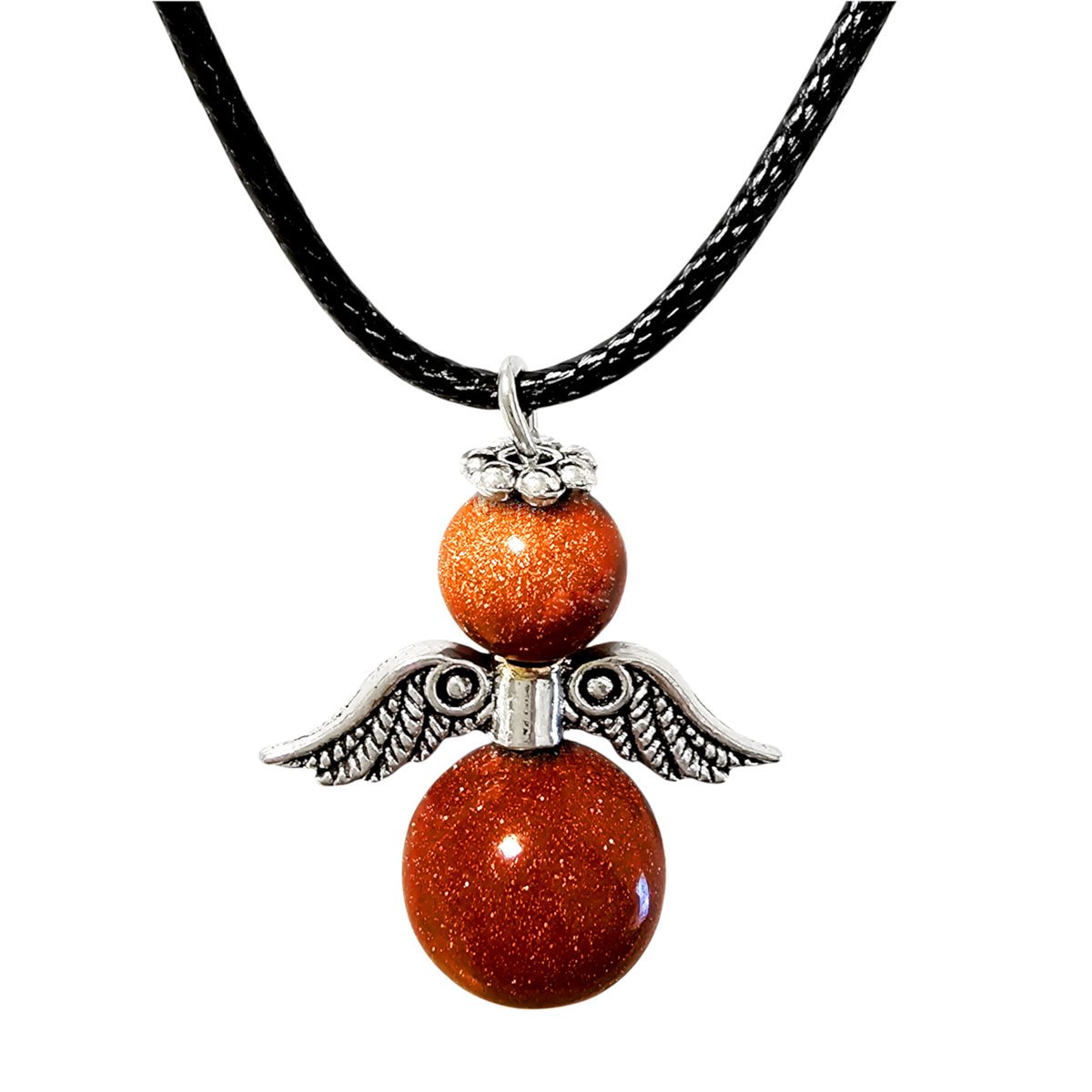 Wisiorek aniołek rzemyk Piasek Pustyni M172PP