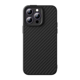 Pancerne etui iPhone 14 Pro Max kompatybilne z MagSafe szkło hartowane Baseus Synthetic Fiber - czarne - Etui i futerały do telefonów - miniaturka - grafika 1
