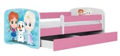 Łóżka dla dzieci i młodzieży - Łóżko dziewczęce z barierką mix 80x180 G5-P90 - miniaturka - grafika 1
