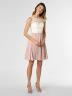 Sukienki - Luxuar Fashion - Damska sukienka wieczorowa, biały|różowy - miniaturka - grafika 1