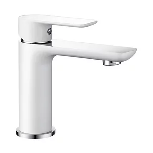 Mexen Alfa bateria umywalkowa, biała/chrom - 745700-02 - Baterie umywalkowe - miniaturka - grafika 1
